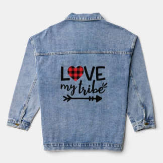 Love My Tribe Custom Women's Denim Jacket