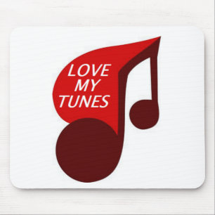 LOVE MY TUNES MOUSE MAT
