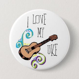Love My Uke 7.5 Cm Round Badge