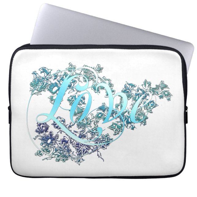 Love n Flowers Laptop Sleeve (Front)