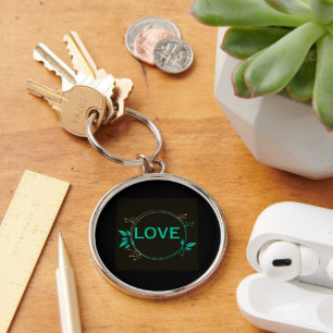 Love Name Beautifully Printed Premium Round Cool  Key Ring