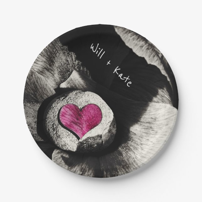 Love Names & Hearth of Stone (Together + Forever) Paper Plate (Front)