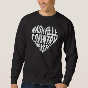Love Nashville Tennessee Country Music Guitar Play Sweatshirt