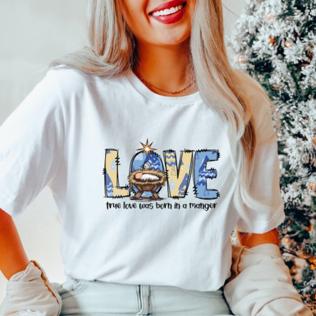 LOVE Nativity Christmas T-Shirt (Creator Uploaded)