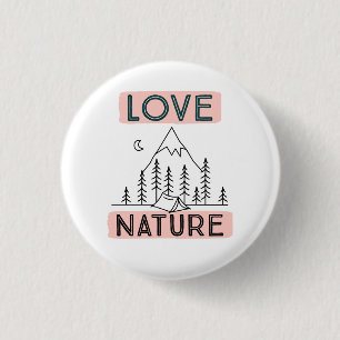 Love Nature 3 Cm Round Badge