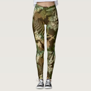 Love Nature Ferny Leaf Print  Leggings