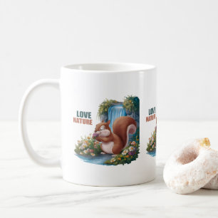 Love Nature Funny Squirrel Coffee Mug