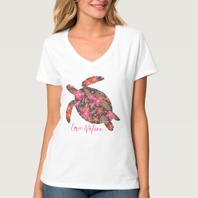 Love Nature Turtle T-Shirt (Front)
