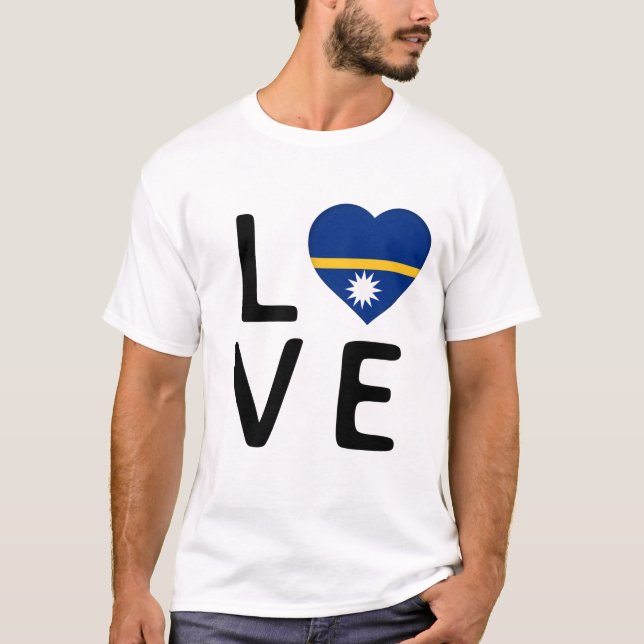 Love - Nauru Flag T-Shirt (Front)