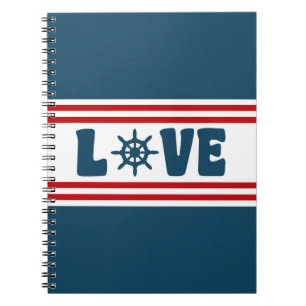 Love nautical design notebook