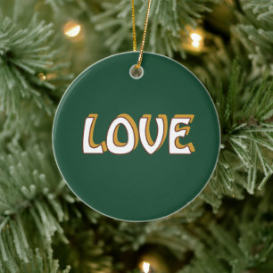 LOVE NECKLACE FOR GIFT WOMEN , GIRLFRIEND CERAMIC TREE DECORATION