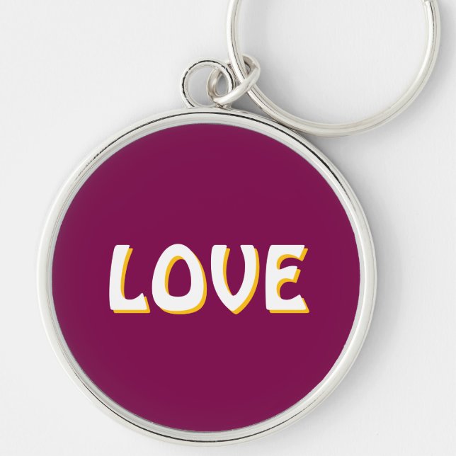 LOVE NECKLACE FOR GIFT WOMEN , GIRLFRIEND KEY RING (Front)