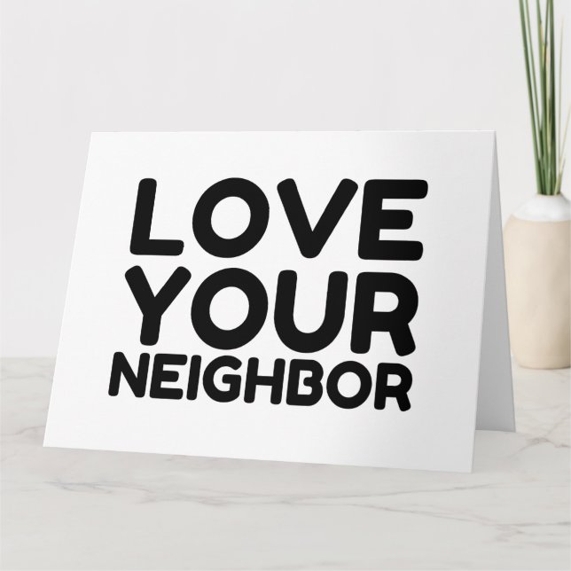 LOVE NEIGHBOR THANK YOU CARD (Front)
