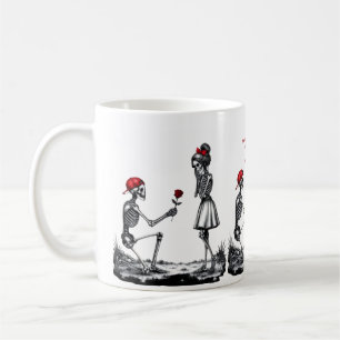 Love Never Fades Skeleton Couple Coffee Mug