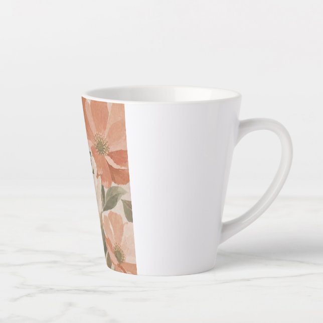 LOVE NEVER FAILS | Christian Wedding Gift Latte Mug (Right)