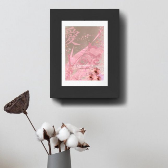 Love Never Fails ConeFlower Collage Poster (Creator Uploaded)