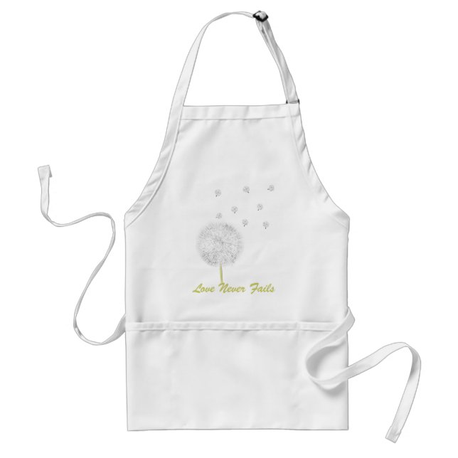 Love Never Fails Daisy 1 Corinthians 13 Standard Apron (Front)