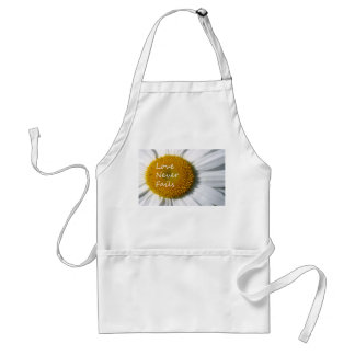 Love Never Fails Daisy 1 Corinthians 13 Standard Apron