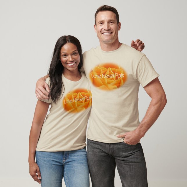 Love Never Fails Daisy 1 Corinthians 13 T-Shirt (Unisex)