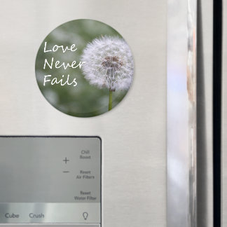 Love Never Fails Dandelion1 Corinthians 13 Magnet