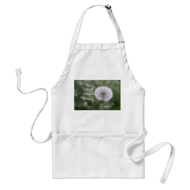 Love Never Fails Dandelion1 Corinthians 13 Standard Apron (Front)