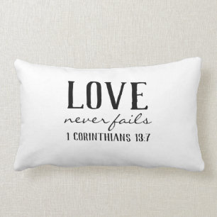 LOVE NEVER FAILS LUMBAR CUSHION