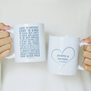 Love Never Fails Personalized Coffee Mug