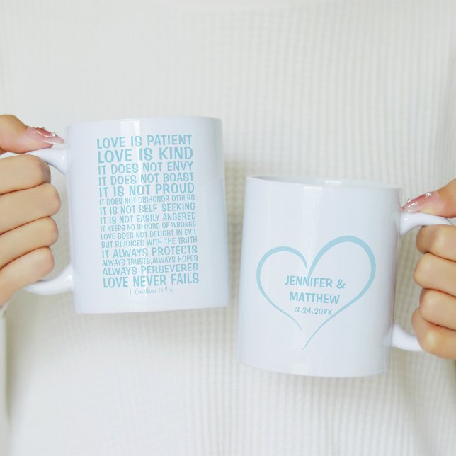 Love Never Fails Personalized Coffee Mug (Creator Uploaded)