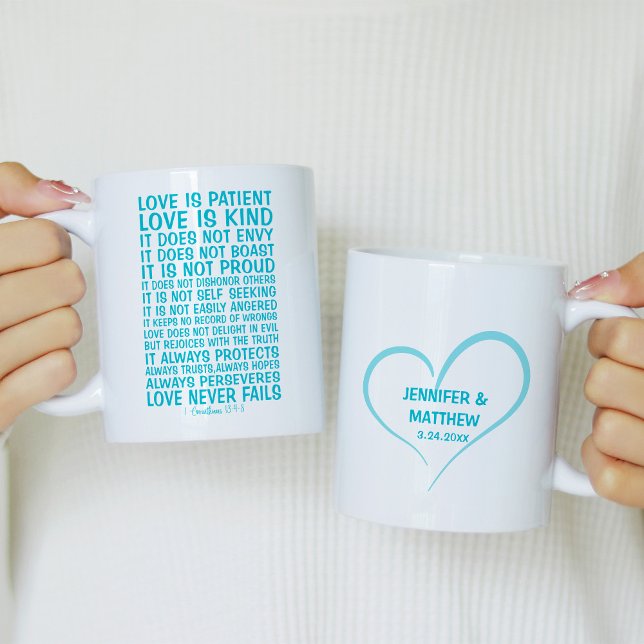 Love Never Fails Personalized Coffee Mug (Creator Uploaded)