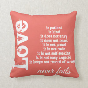 Love Never Fails Pillow