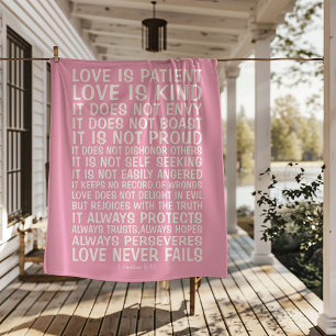 Love Never Fails Sherpa Blanket