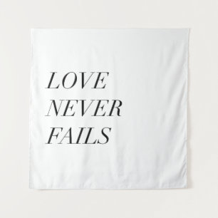 love never fails tapestry