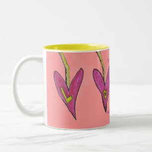 Love Never Fails Two-Tone Coffee Mug
