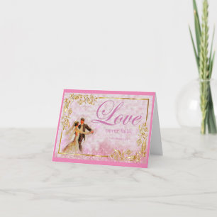 Love Never Fails Wedding or Anniversary Card