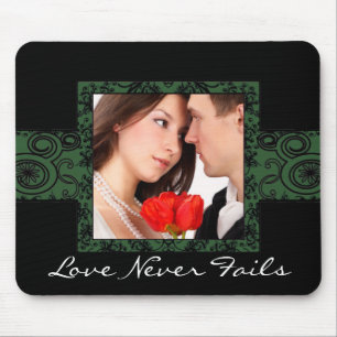 Love Never Fails-Wedding Photo MousePad