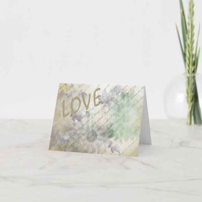 Love Never Fails Wedding Thank You (Front)