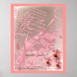 Love Never Fails With Wedding Vows Poster