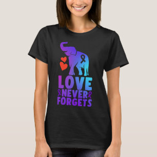 Love Never Forgets Alzheimer Elephant 1 T-Shirt