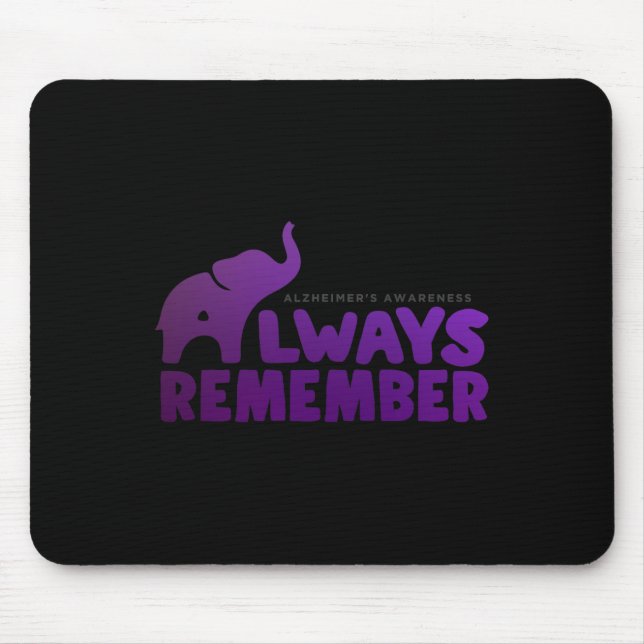 Love Never Forgets Alzheimer Elephant 2 Mouse Mat (Front)