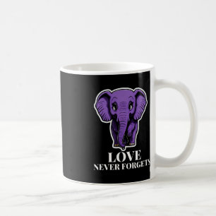 Love Never Forgets Elephant For Woman Alzheimer's Coffee Mug