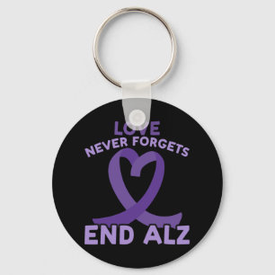 Love Never Forgets End Heimer Heimerheimer Awarene Key Ring