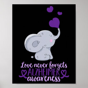 Love Never Forgets Heimerheimer Awareness End Heim Poster