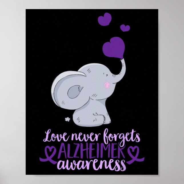Love Never Forgets Heimerheimer Awareness End Heim Poster (Front)