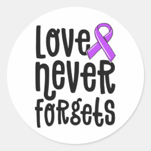 Love Never Forgets Memories Problem Heimerheimer S Classic Round Sticker