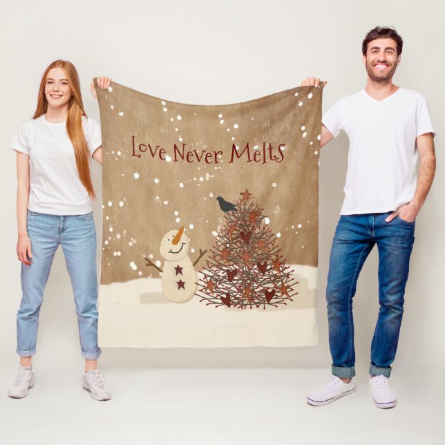 Love Never Melts Fleece Blanket (In Situ)