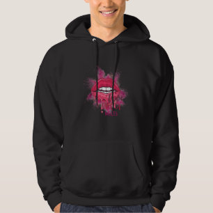 LOVE NEVER MELTS LIPS DRIPPING LIPSTICK MELTING HOODIE