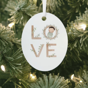 Love New Baby Metal Tree Decoration