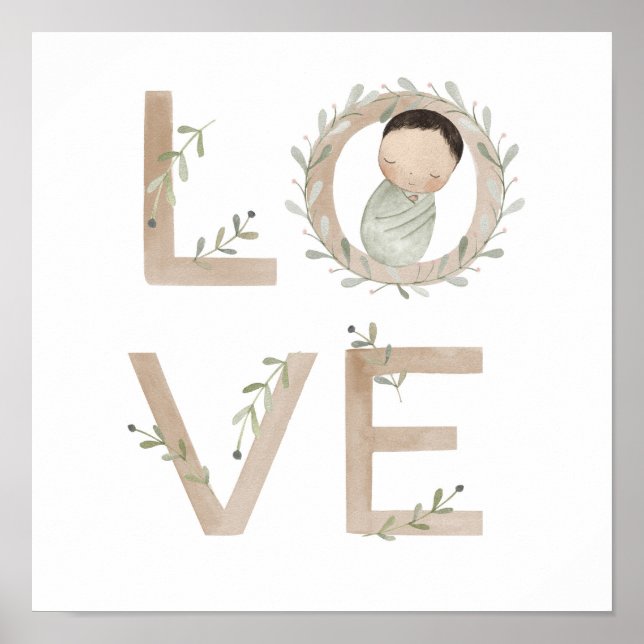 Love |  New Baby Poster (Front)