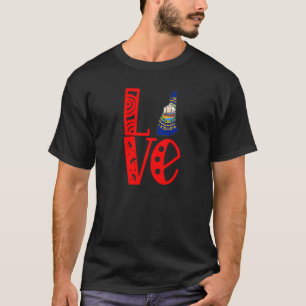 Love New Hampshire In Block Letters T-Shirt