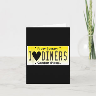 Love New Jersey Diners Classic Americana Jersey Card